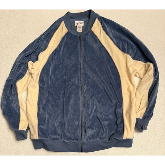 Vintage Irvine Park 2pc Velour Track Jacket & Pants Size XLG Tony Soprano Mafia